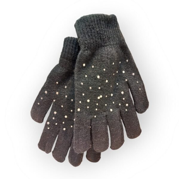 GUANTES DE LANA CON BRILLO